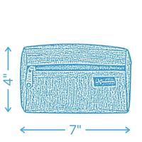 Dimensions of Diabetes Travel Bag pouch  4" X 7"